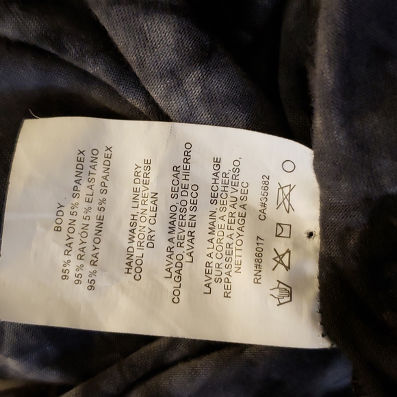 Bebe XS Black & Grey Embellished Tie-dye gown - Picture 9 of 9